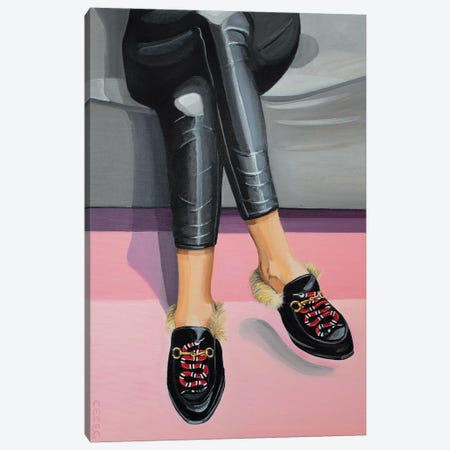 Gucci Snake Loafers Canvas Print #CCG6} by CeCe Guidi Canvas Artwork
