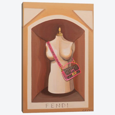 Fendi Shop Display Canvas Print #CCG76} by CeCe Guidi Canvas Artwork