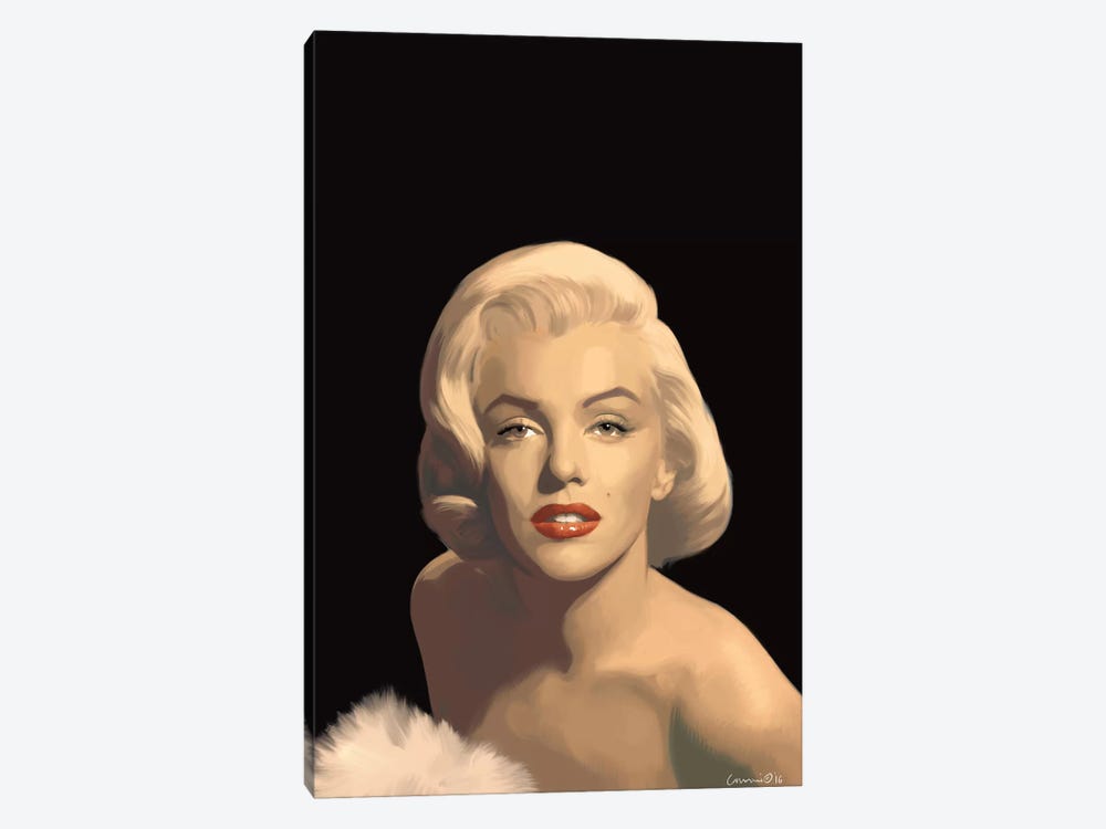 Classic Beauty In Black by Chris Consani 1-piece Canvas Wall Art