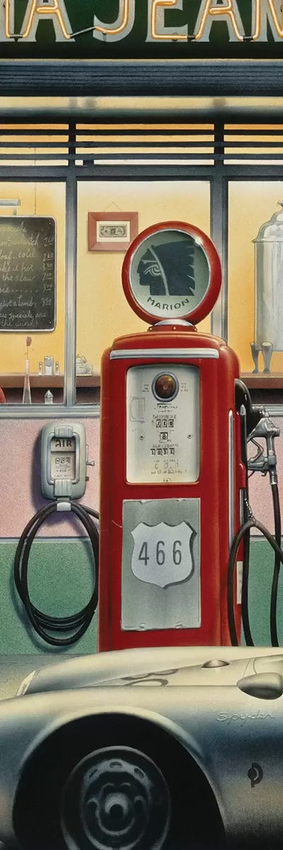 Destiny Highway, Car Crop by Chris Consani canvas print