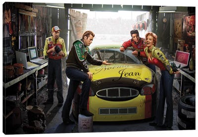 Eternal Speedway Canvas Art Print - James Dean