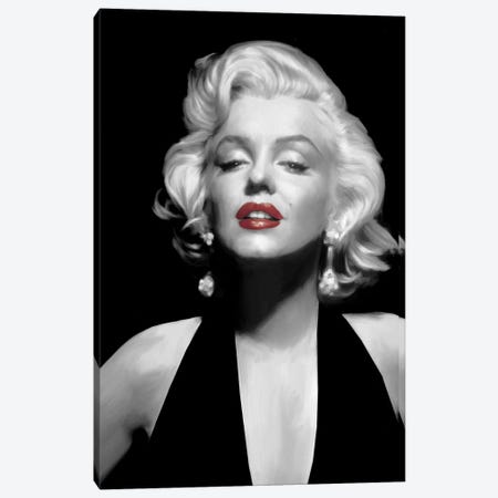 Halter Top Marilyn Red Lips Canvas Print #CCI27} by Chris Consani Canvas Print