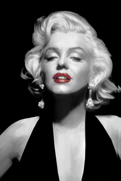 Chris Consani: Halter Top Marilyn Red Lips by Chris Consani