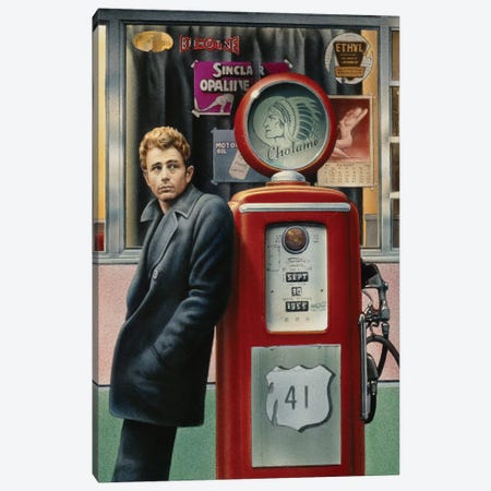 James Dean Canvas Print #CCI30} by Chris Consani Art Print
