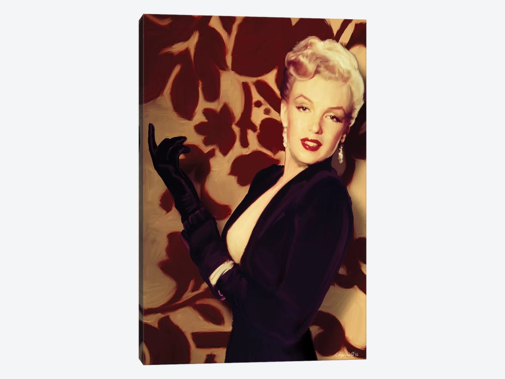 Marilyn Gloves by Chris Consani 1-piece Canvas Art Print