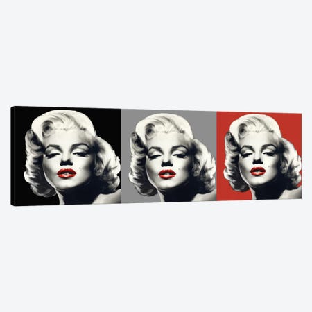Marilyn Graphic Trio Canvas Print #CCI47} by Chris Consani Canvas Print