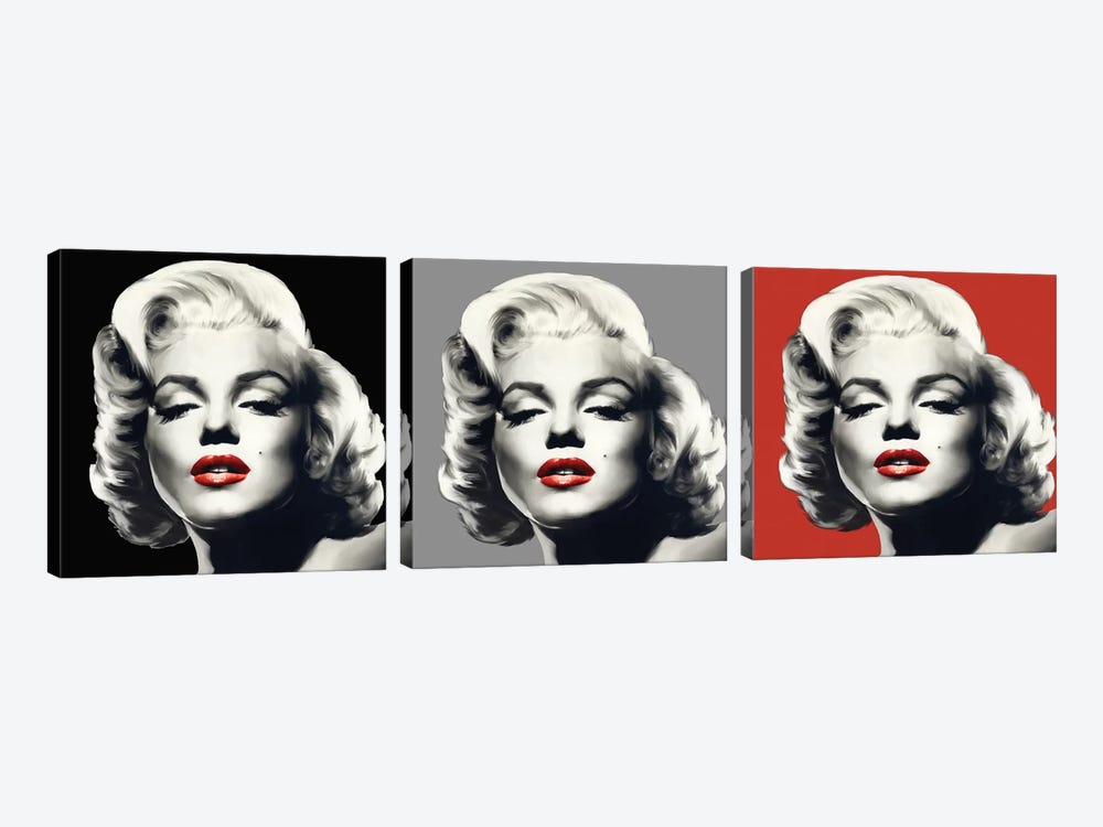 Marilyn Graphic Trio by Chris Consani 3-piece Canvas Art