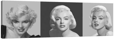 Marilyn Trio Canvas Art Print - Chris Consani