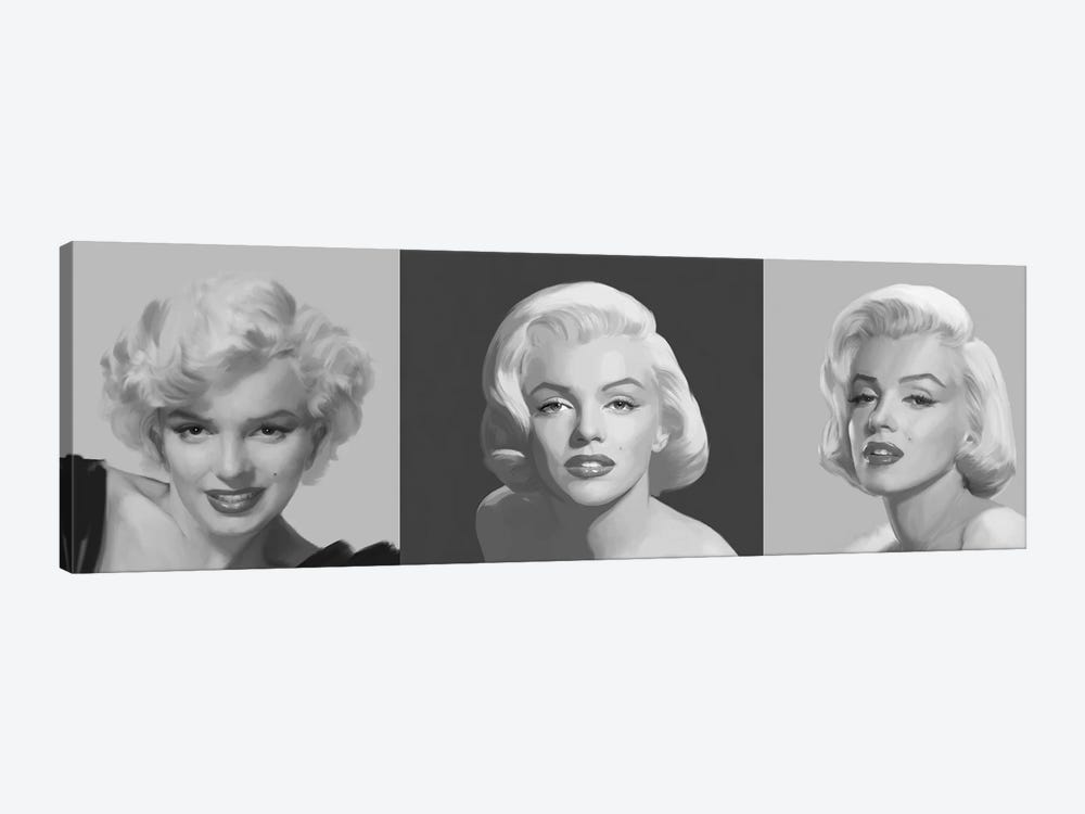 Marilyn Trio by Chris Consani 1-piece Canvas Print