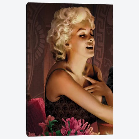 Marilyn's Touch Canvas Print #CCI55} by Chris Consani Canvas Wall Art