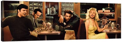 Blue Plate Special Panoramic Canvas Art Print - James Dean