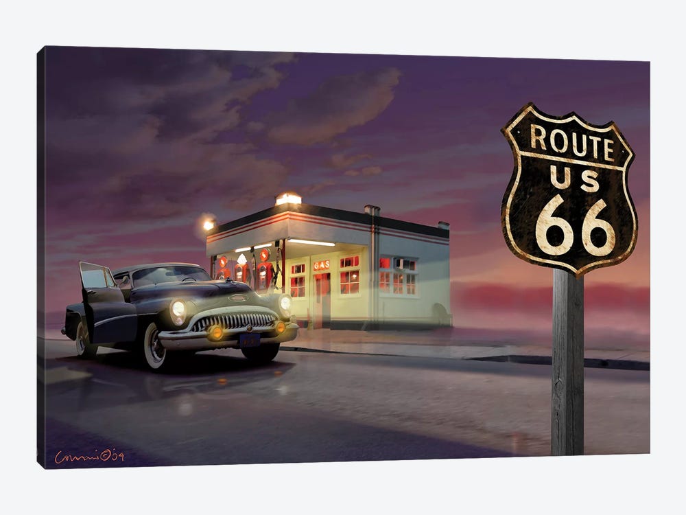 Route 66 by Chris Consani 1-piece Canvas Wall Art