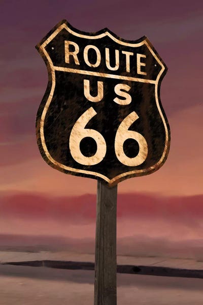 Chris Consani: Route 66 Sign by Chris Consani