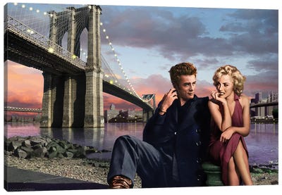 Brooklyn Bridge I Canvas Art Print - James Dean
