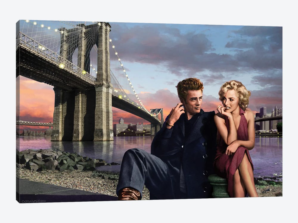 Brooklyn Bridge I by Chris Consani 1-piece Canvas Print