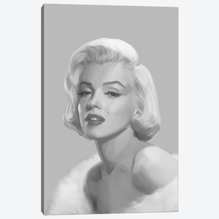 True Blue Marilyn Canvas Print #CCI86} by Chris Consani Art Print