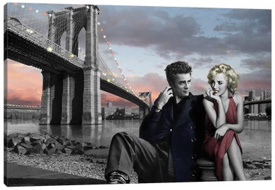 Brooklyn Bridge II Canvas Art Print - Famous Bridges