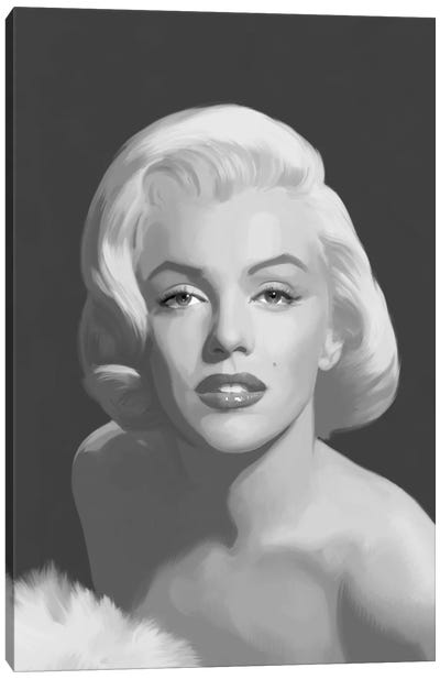 Classic Beauty Canvas Art Print - Marilyn Monroe