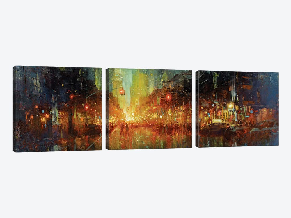 NYC - Central Park West by Christopher Clark 3-piece Canvas Art