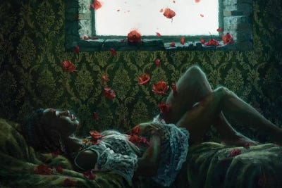 Window Of Life - Green by Christopher Clark canvas print