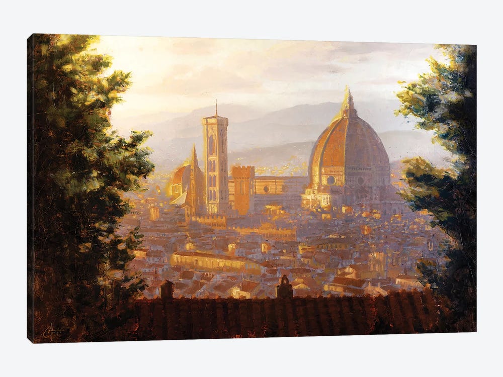 Florence, Italy - The Duomo From A Distance II by Christopher Clark 1-piece Canvas Artwork