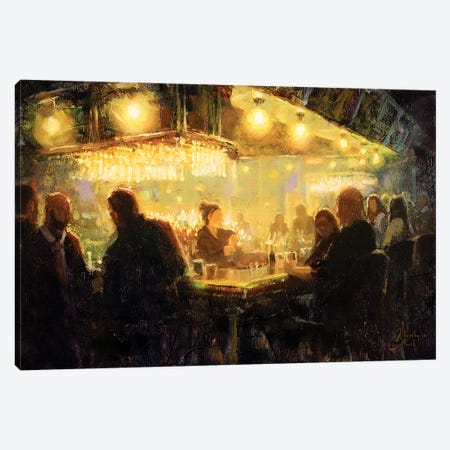A Night Out With Friends Canvas Print #CCK108} by Christopher Clark Canvas Art Print