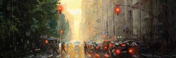Christopher Clark: NYC - Along Central Park by Christopher Clark