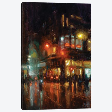 NYC - Bustling Corner Canvas Print #CCK111} by Christopher Clark Canvas Art