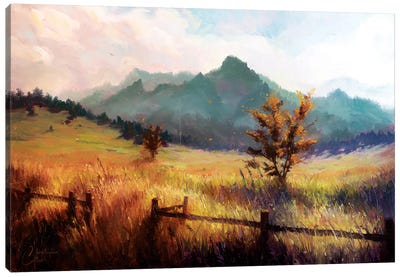 Flatiron Mountains Canvas Art Print - Mountain Art