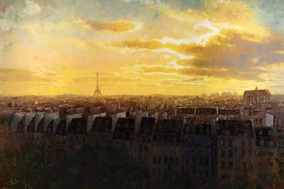 Paris Rooftops by Christopher Clark canvas print