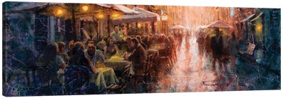 Rome Cafe Canvas Art Print - Christopher Clark