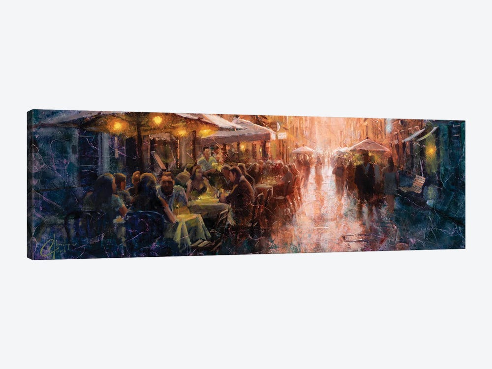 Rome Cafe by Christopher Clark 1-piece Canvas Art