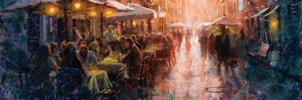 Christopher Clark: Rome Cafe by Christopher Clark