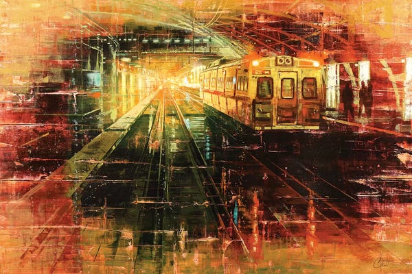 Christopher Clark: Denver - Tracks Of Union Station by Christopher Clark