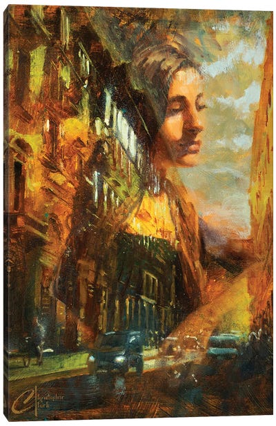 Lost In Thought, Revised Canvas Art Print - Christopher Clark
