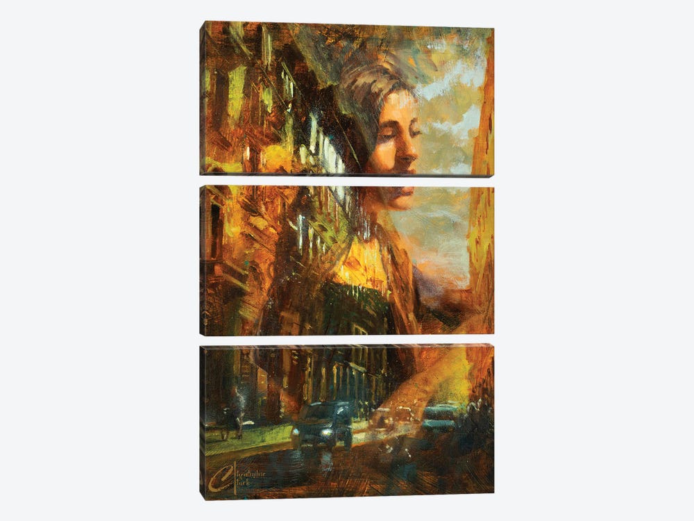 Lost In Thought, Revised by Christopher Clark 3-piece Art Print