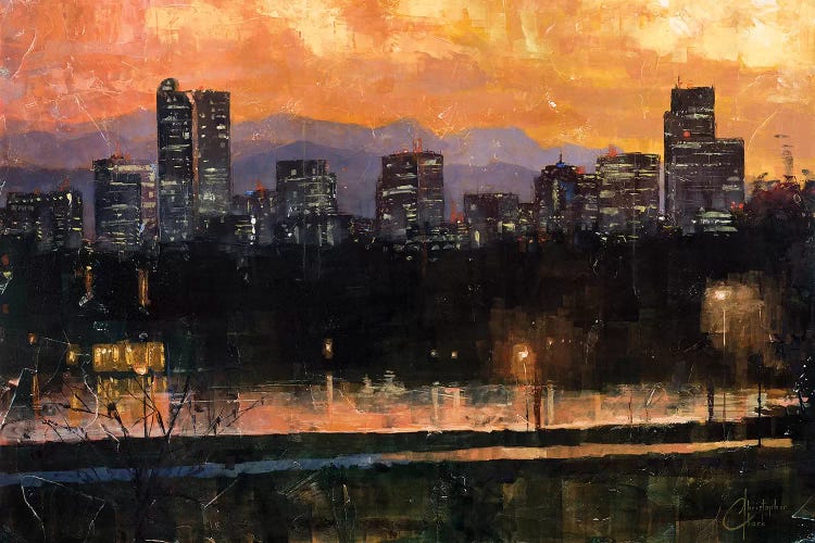 Denver Skyline From City Park III by Christopher Clark wall art