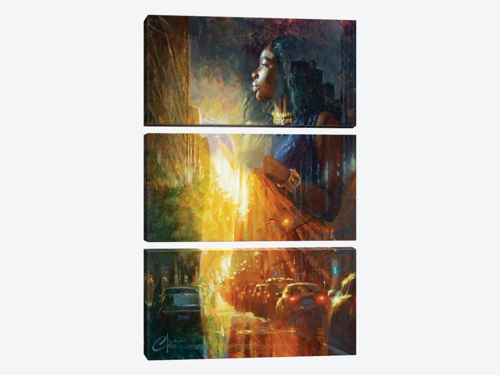 Wrapped In Sunlight by Christopher Clark 3-piece Canvas Art Print