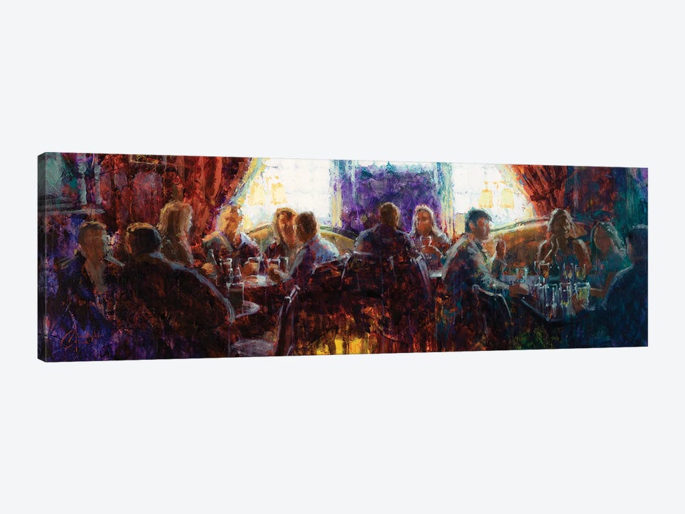 Pub With Friends by Christopher Clark 1-piece Canvas Art