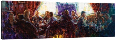 Pub With Friends Canvas Art Print - Christopher Clark