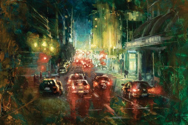 Christopher Clark: San Francisco Night I by Christopher Clark
