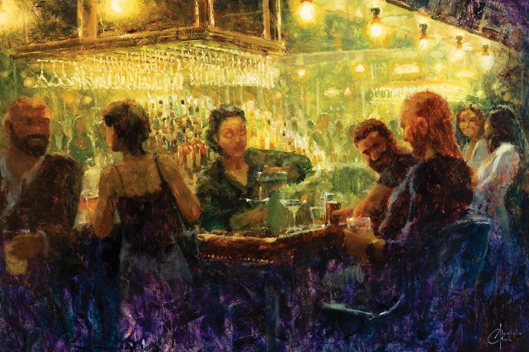 Night Out With Friends, Full Size by Christopher Clark wall art