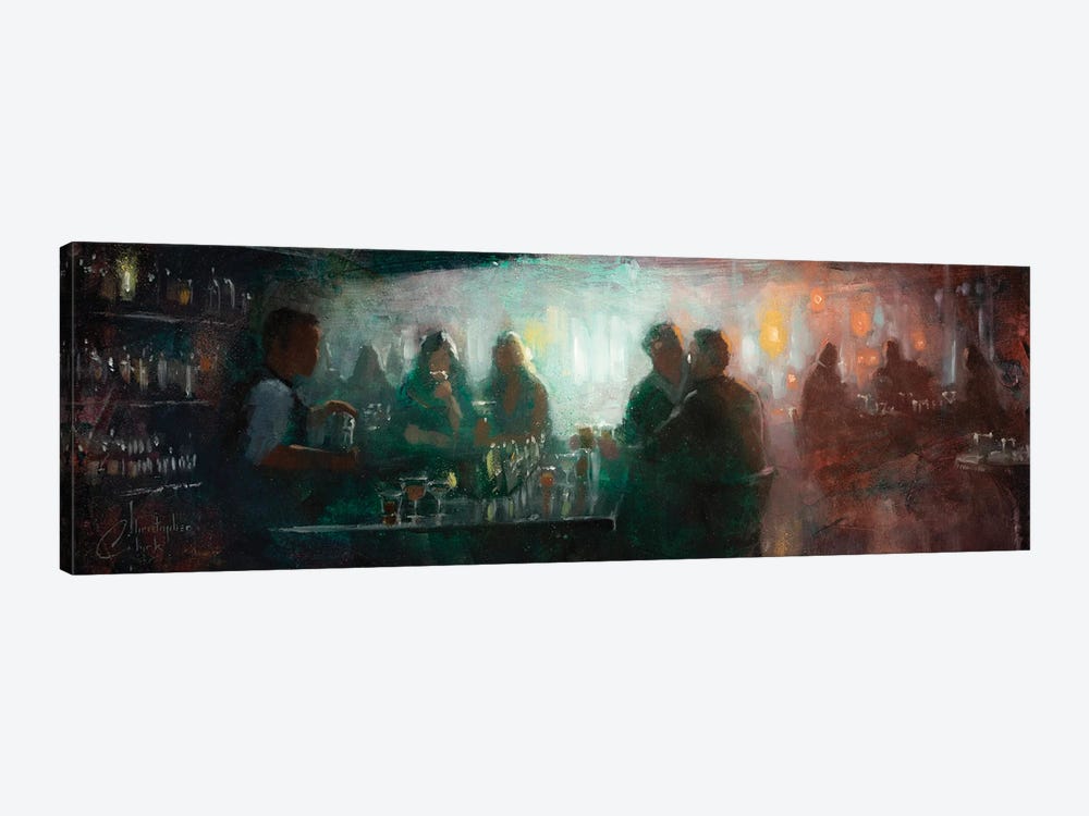 Night Bar by Christopher Clark 1-piece Canvas Art