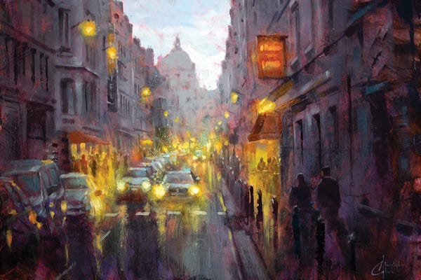 Christopher Clark: Dusk In Paris by Christopher Clark