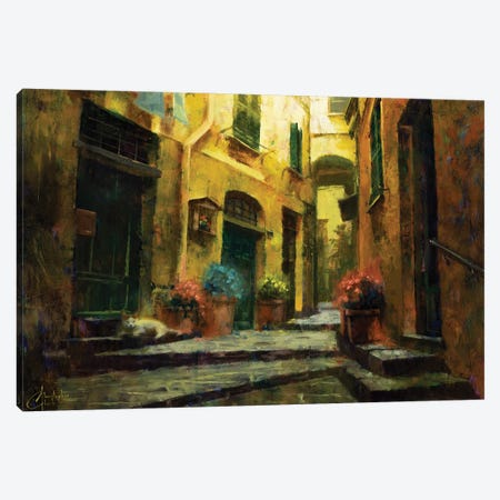Secret Stairs Of Italy Canvas Print #CCK174} by Christopher Clark Canvas Art Print