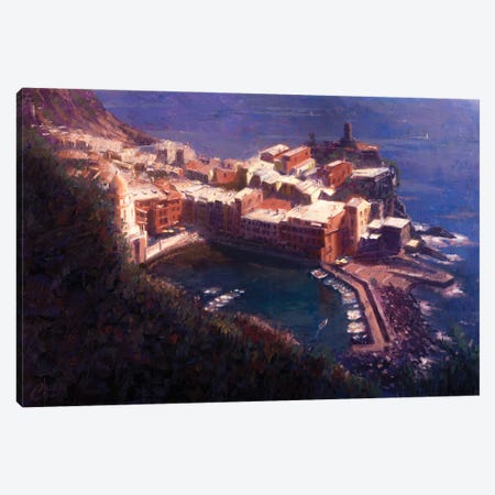 Cliffs Of Vernazza Canvas Print #CCK175} by Christopher Clark Art Print