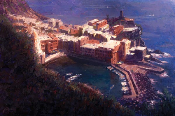 Liguria: Cliffs Of Vernazza by Christopher Clark