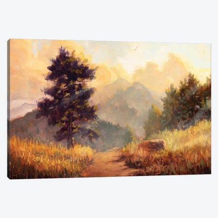 Mountain Sunlight Canvas Print #CCK180} by Christopher Clark Art Print