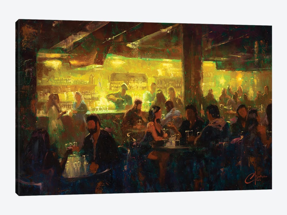 New York City, Bar I by Christopher Clark 1-piece Canvas Art Print