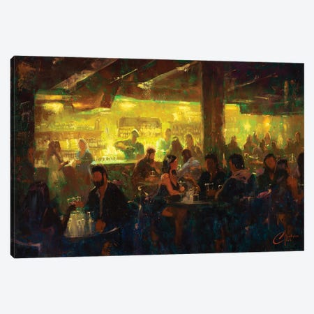 New York City, Bar I Canvas Print #CCK181} by Christopher Clark Canvas Art Print